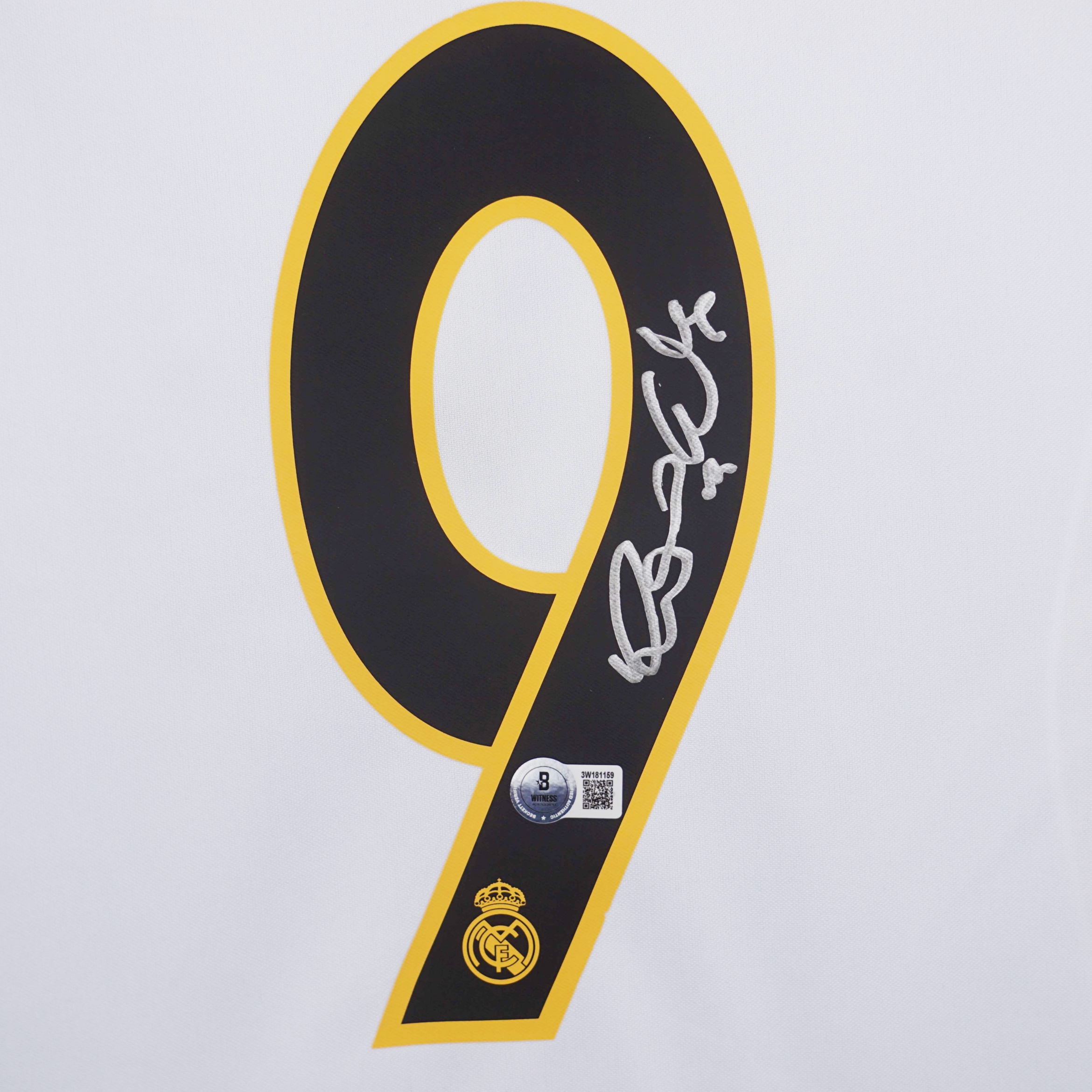 Ronaldo Nazario Signed Real Madrid Home Soccer Jersey #9 with Beckett Witness